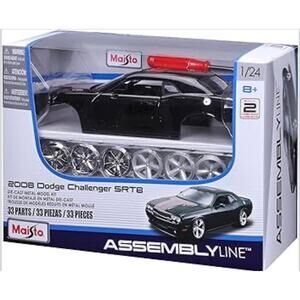 Maisto 1:24 Scale Assembly Line 2008 Dodge Challenger SRT8  Model Black